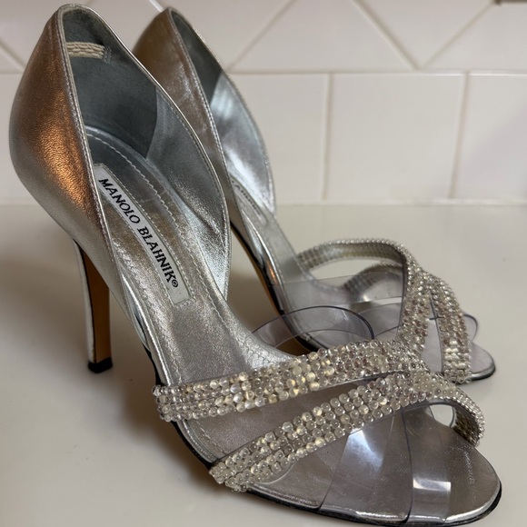 Silver Women's Heels - Picture 2 of 4